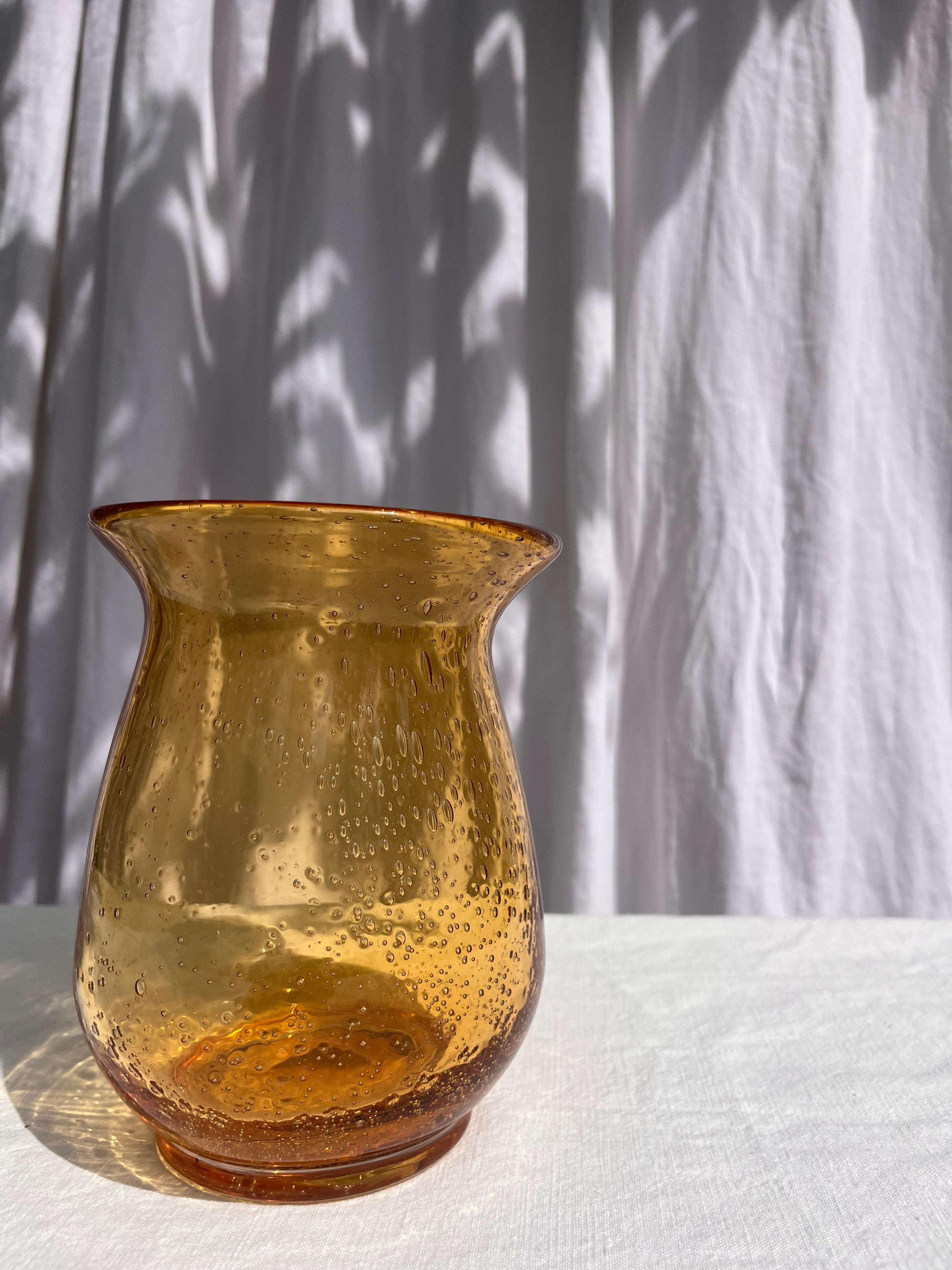 Photophore ou petit vase doré - Biot