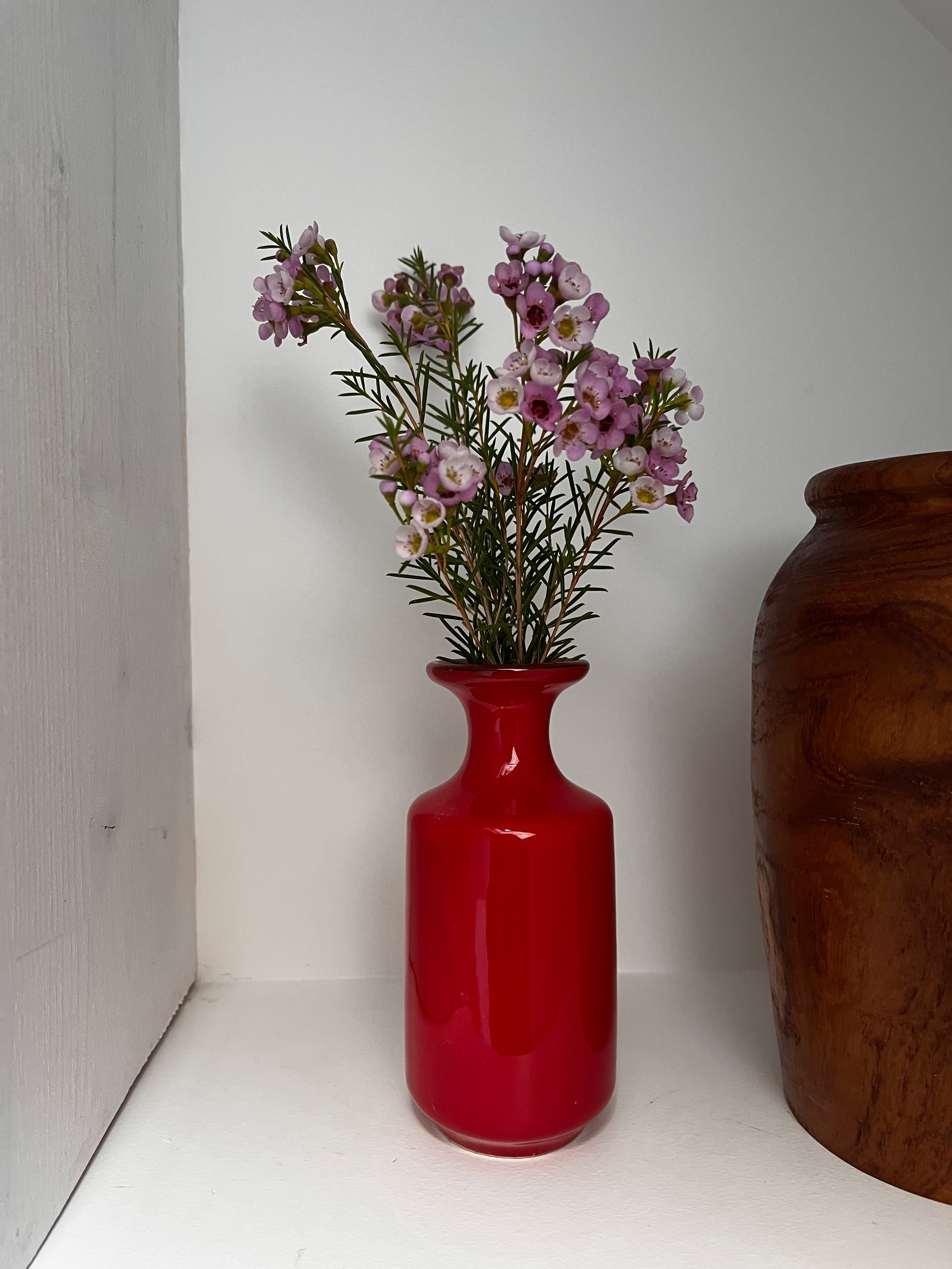 Mini vase rouge