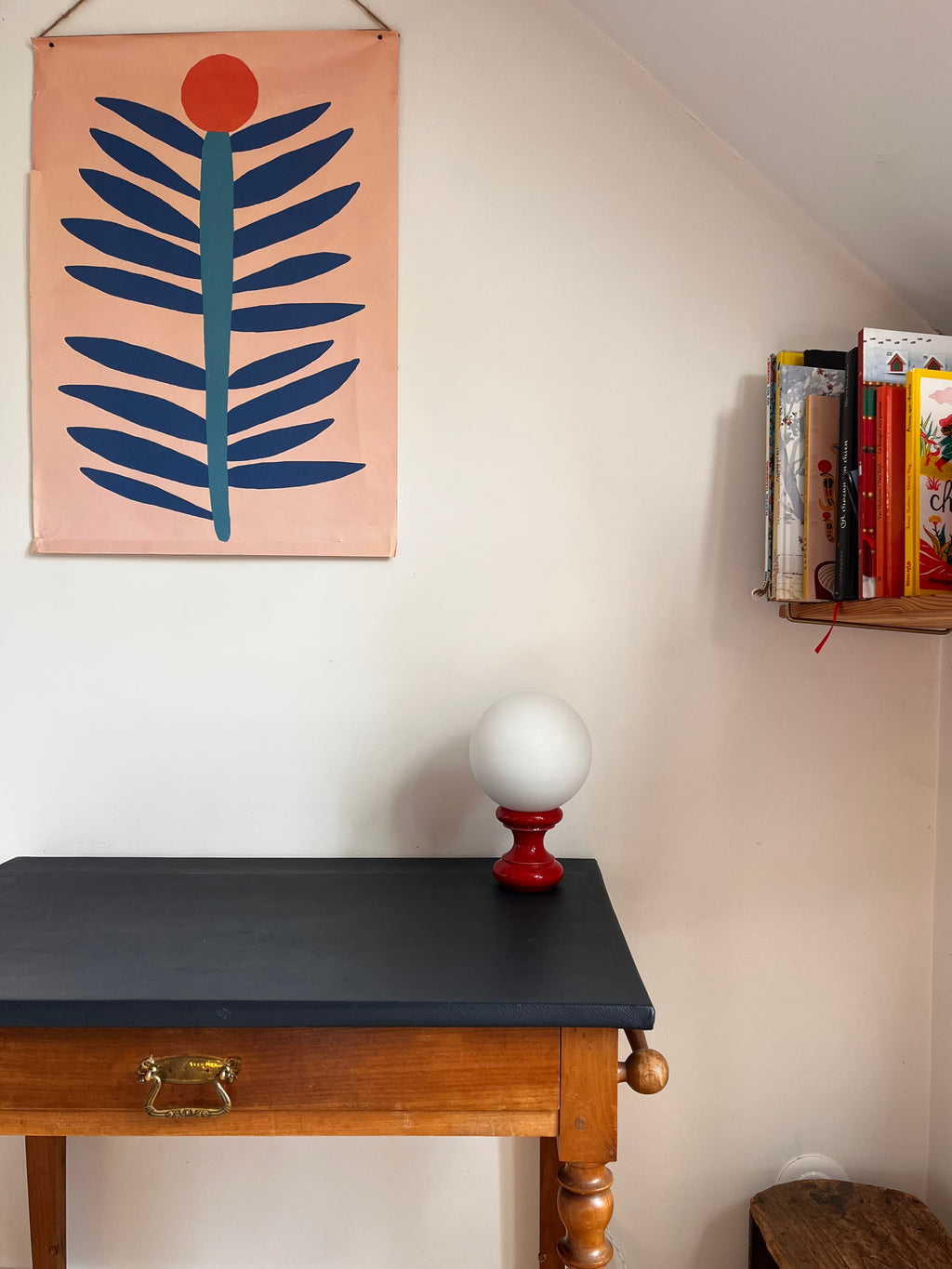 Lampe rouge sixties